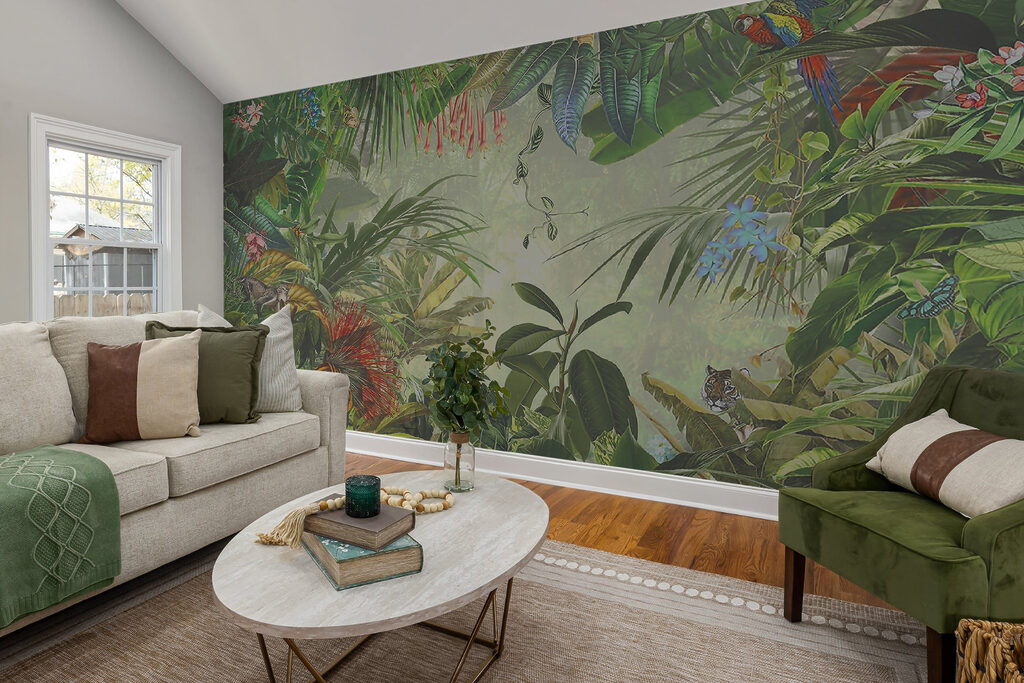 Dichte jungle rond licht — interieur 10