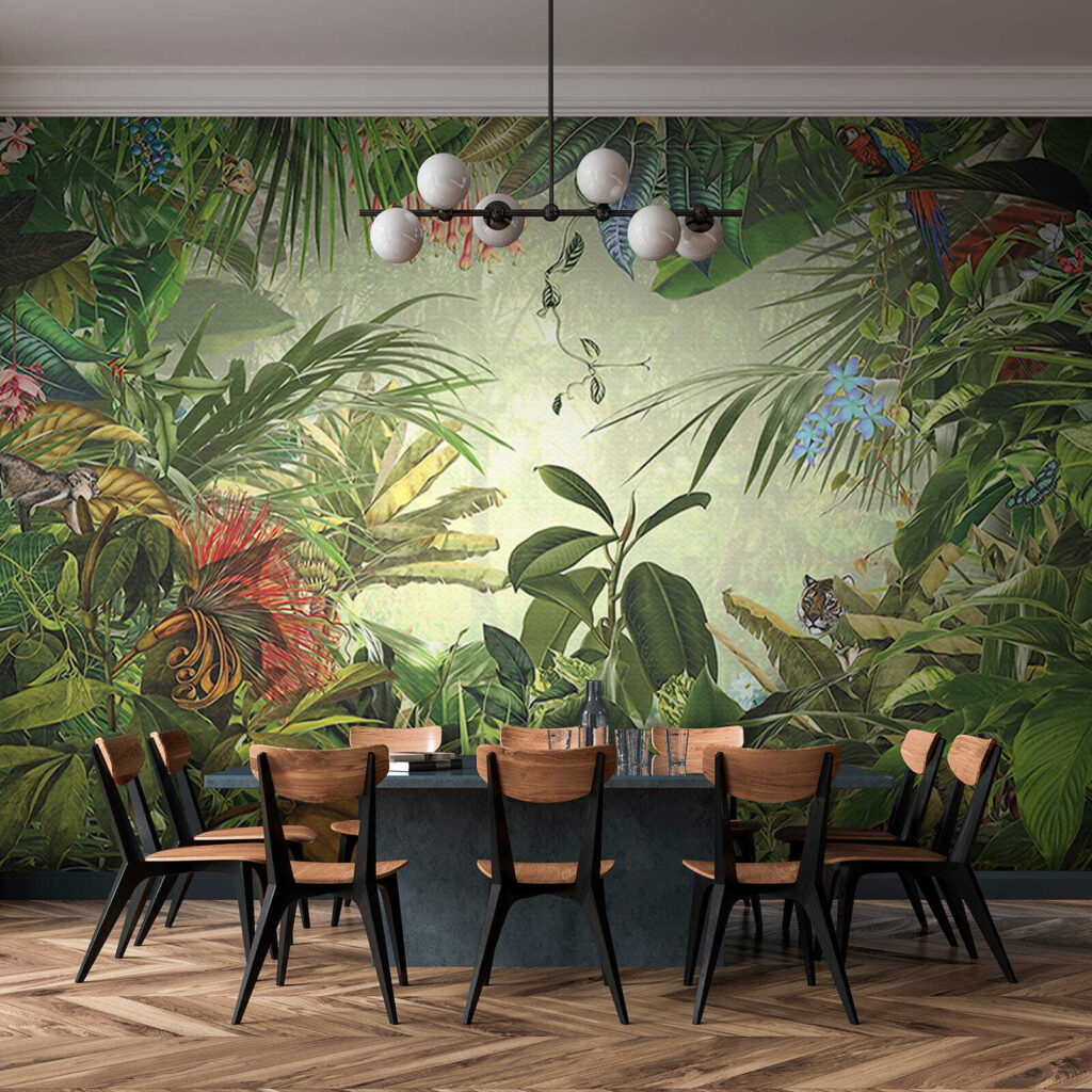 Dichte jungle rond licht — interieur 9