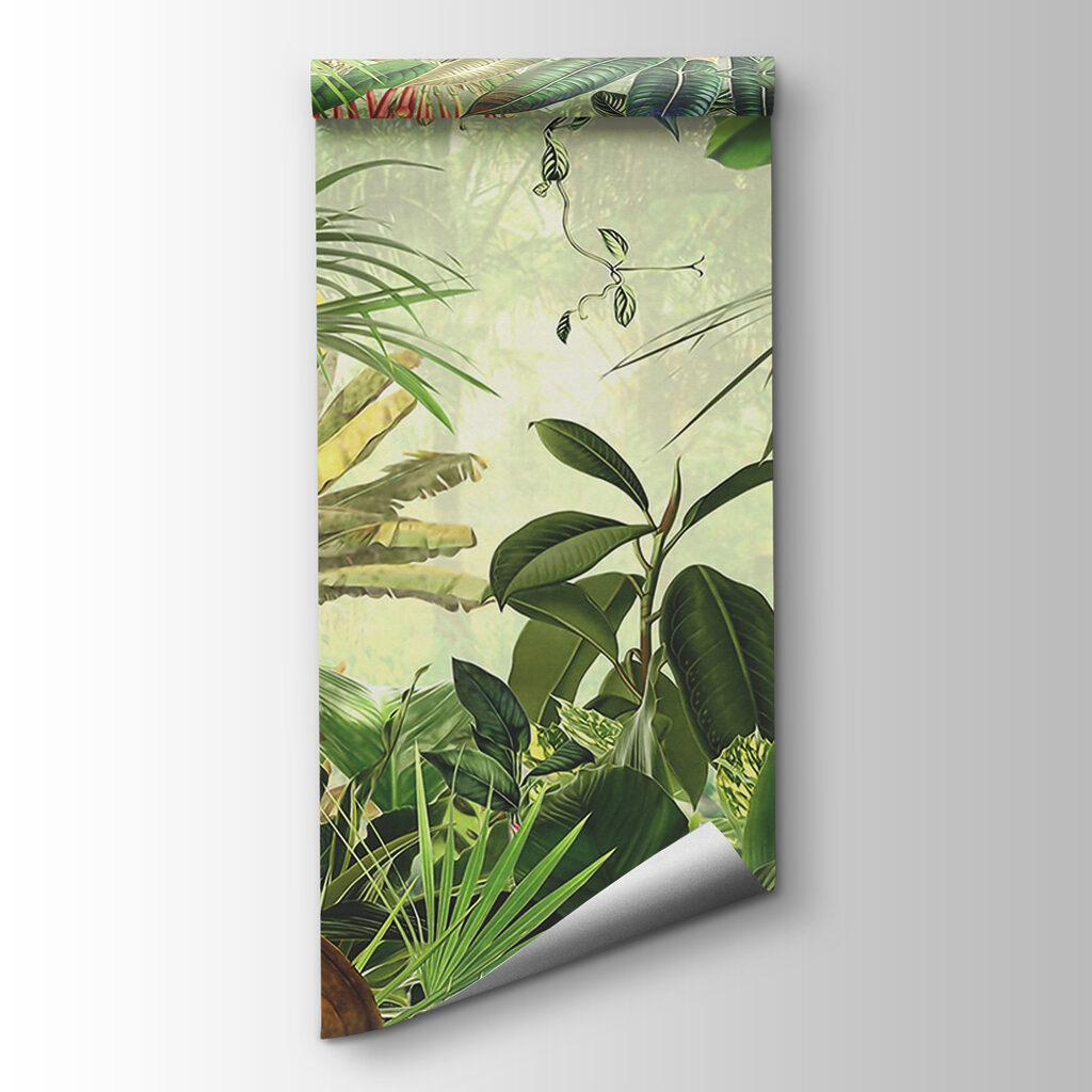 Dichte jungle rond licht — productweergave
