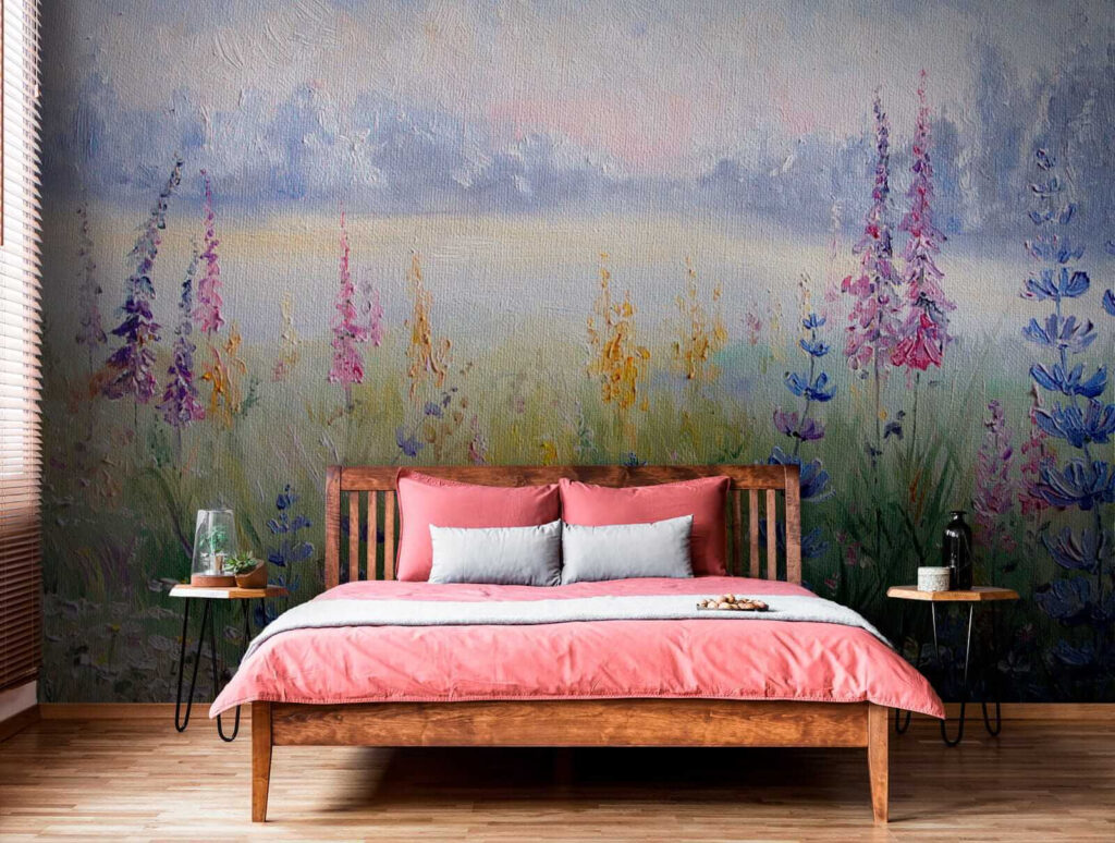 Bloemenweide aan een meer — interieur 2