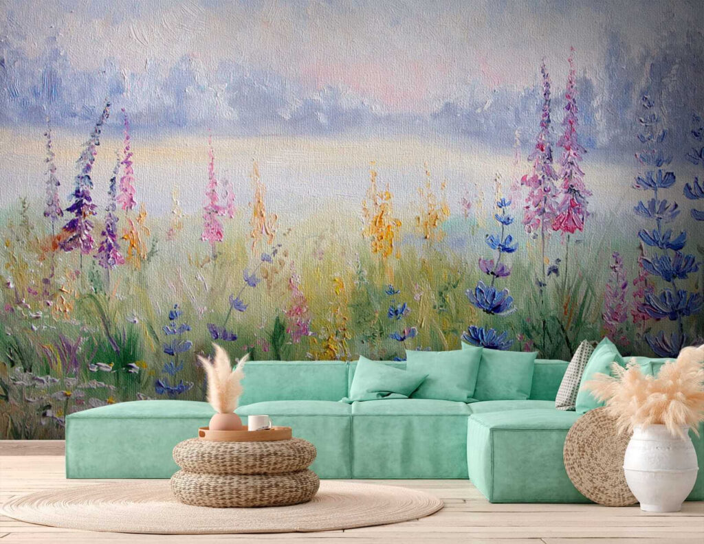 Bloemenweide aan een meer — interieur 7