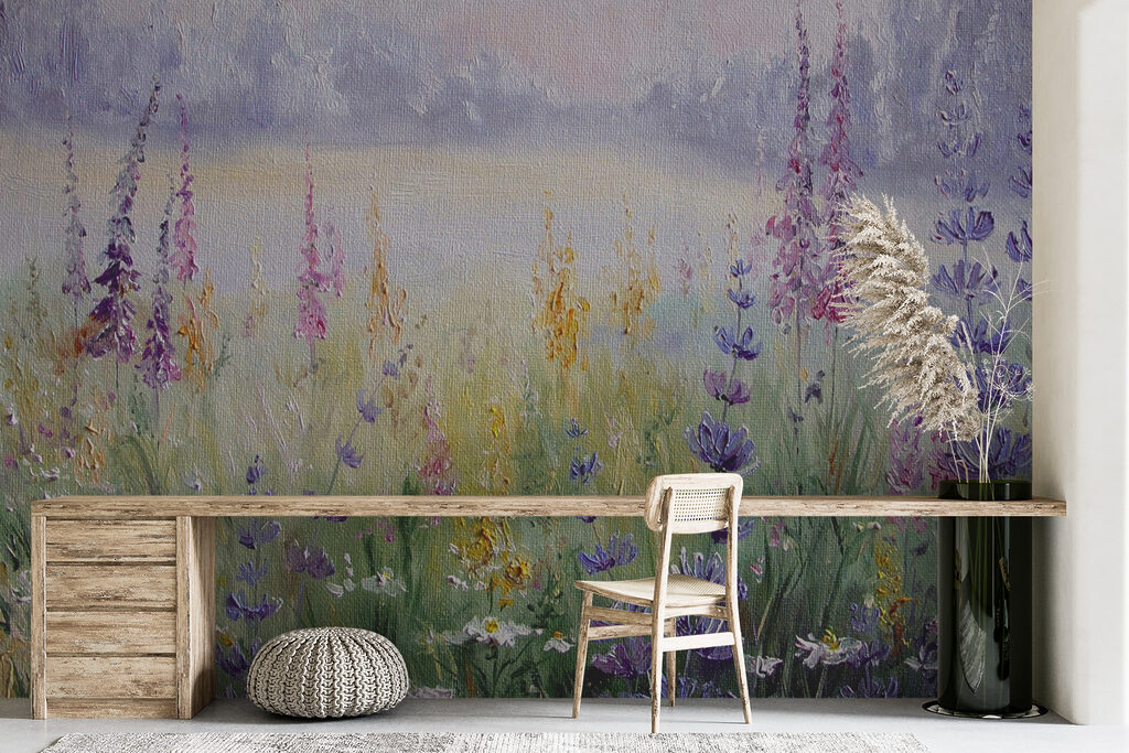 Bloemenweide aan een meer — interieur 12