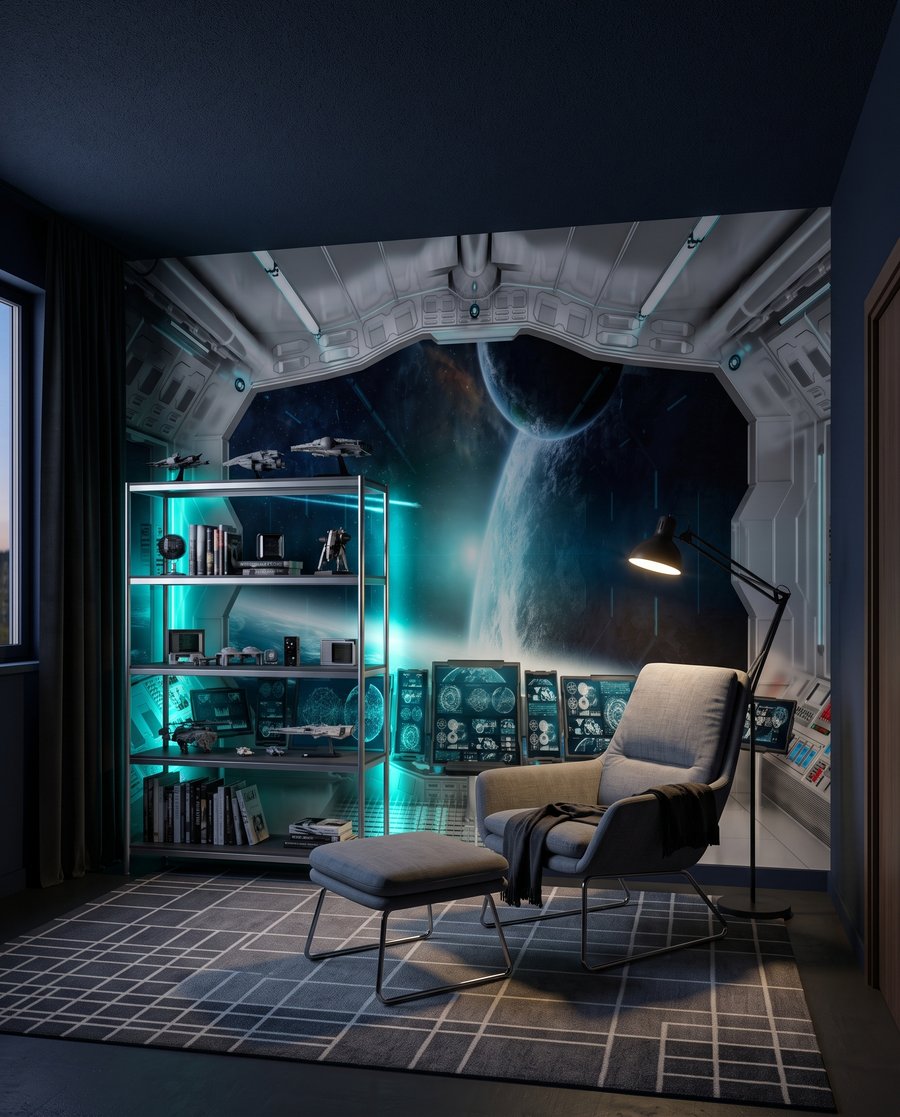 Uitzicht vanuit een ruimteschip — interieur 3