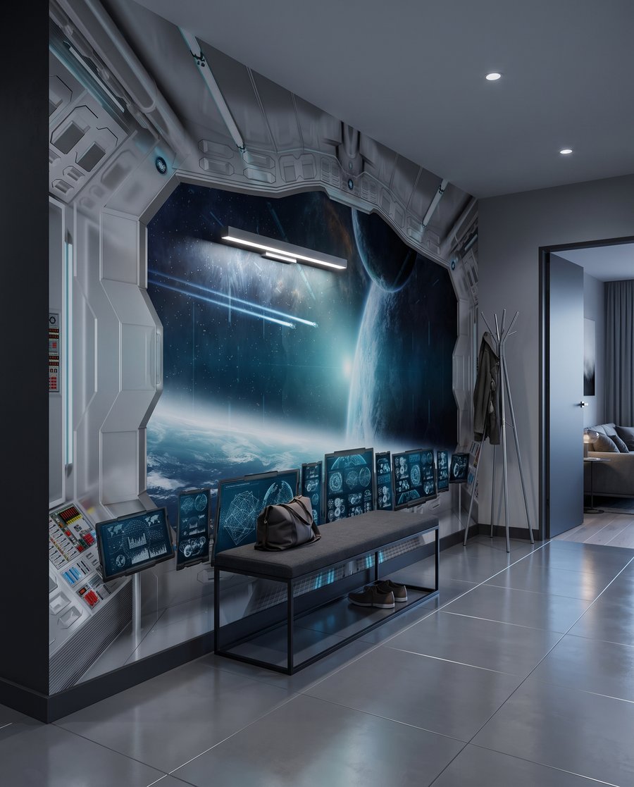 Uitzicht vanuit een ruimteschip — interieur 5