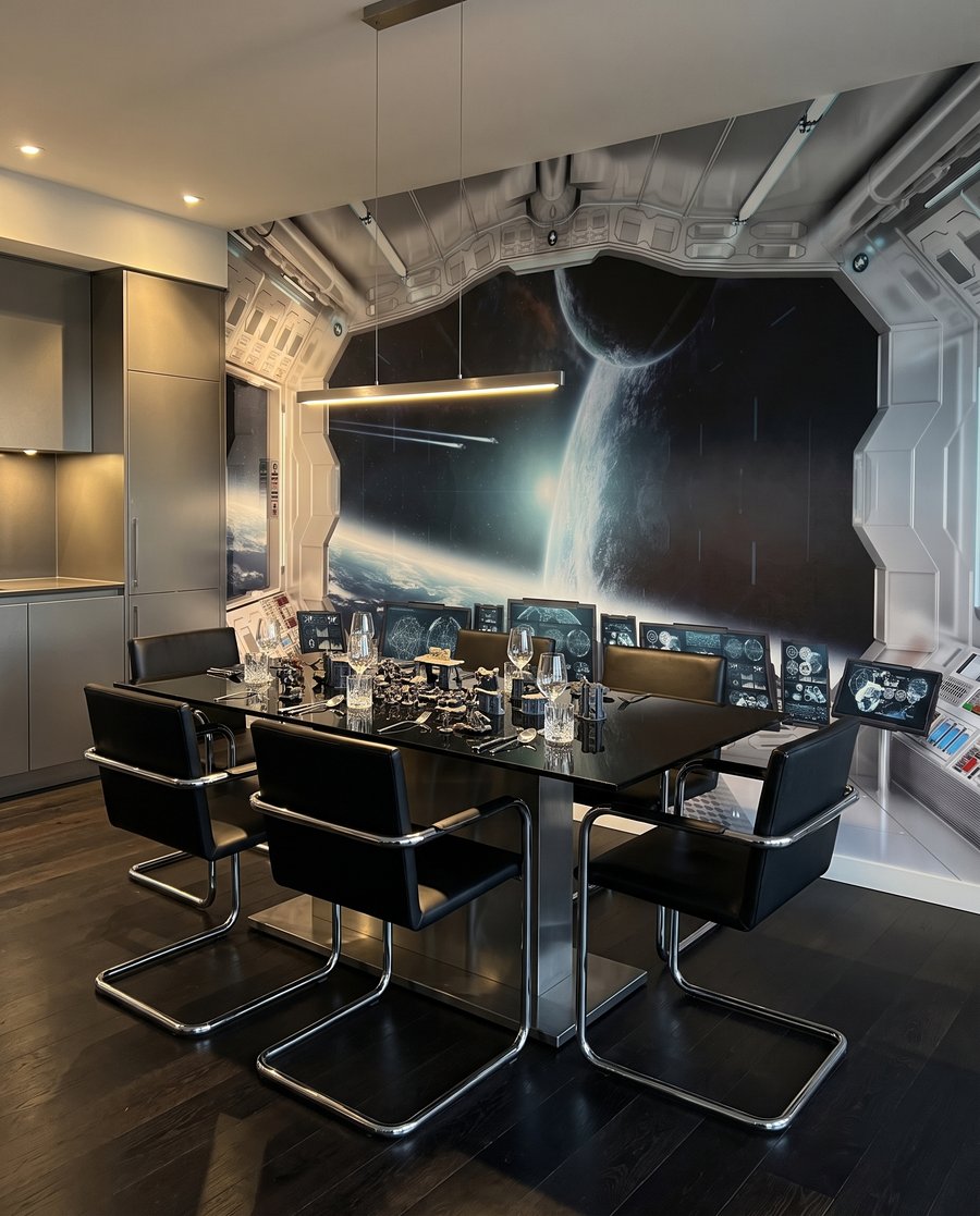 Uitzicht vanuit een ruimteschip — interieur 6