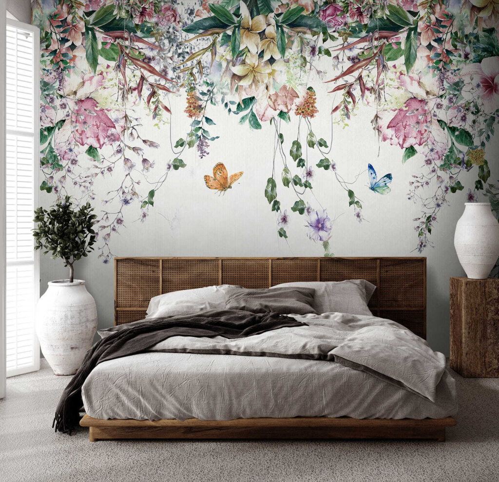 Bloemenslingers met vlinders — interieur 2