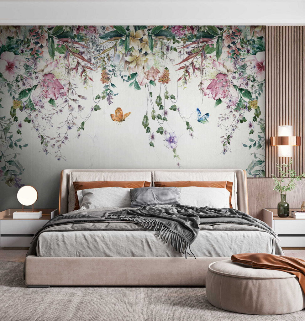 Bloemenslingers met vlinders — interieur 5