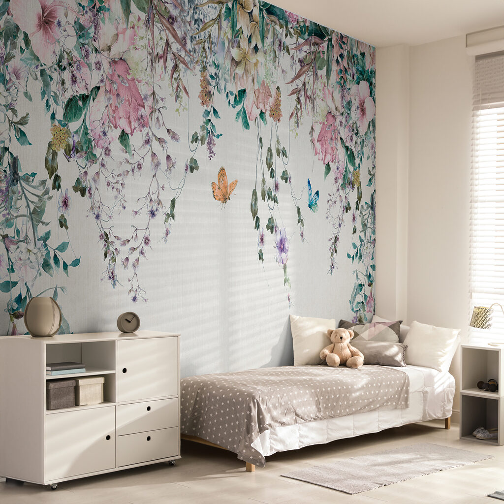 Bloemenslingers met vlinders — interieur 11