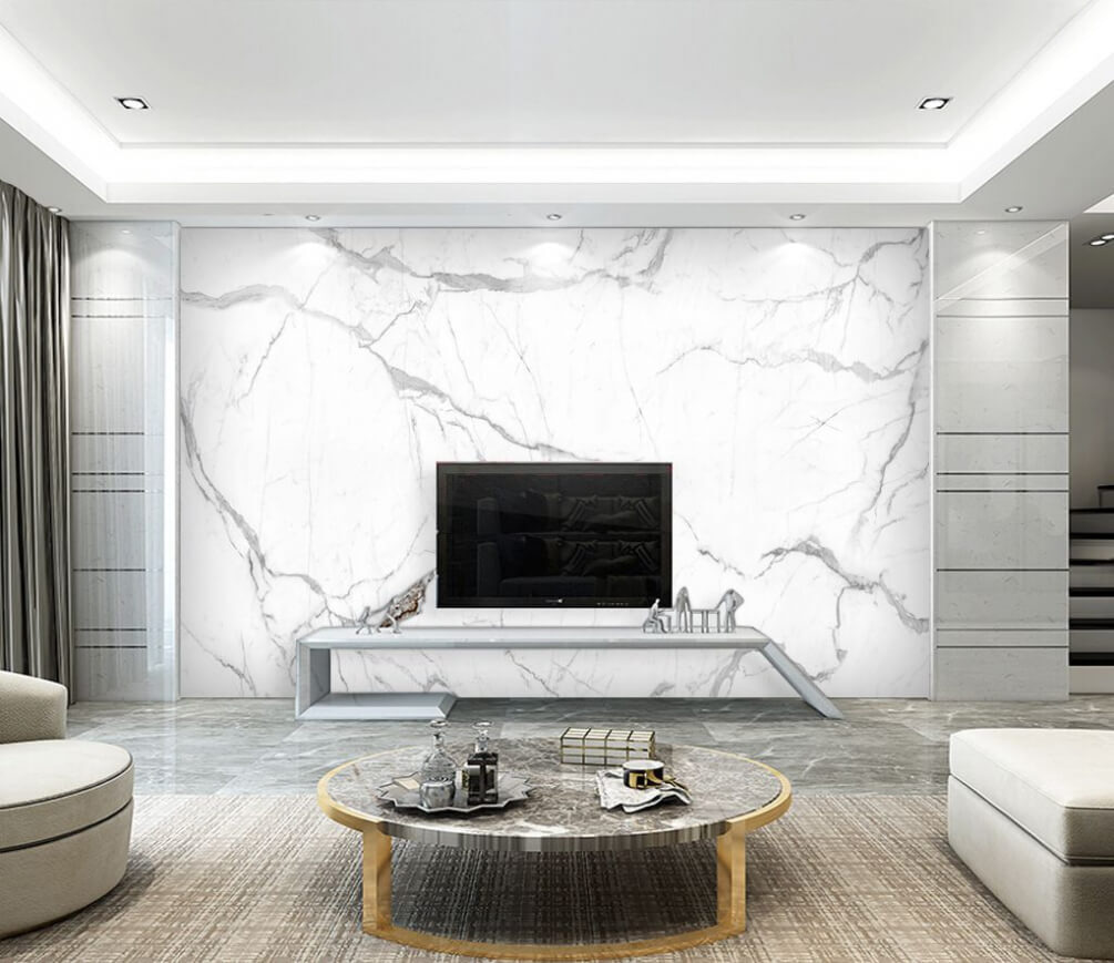 Grijze barsten door wit — interieur 1