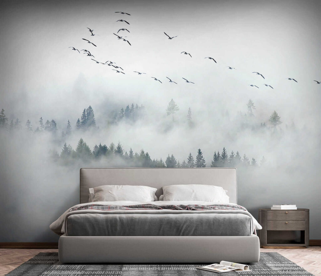 Bos tussen witte wolken — interieur 2