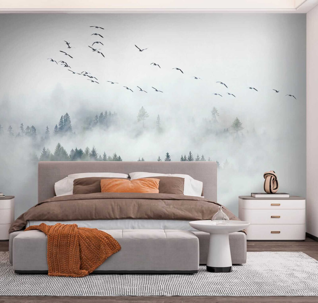 Bos tussen witte wolken — interieur 3