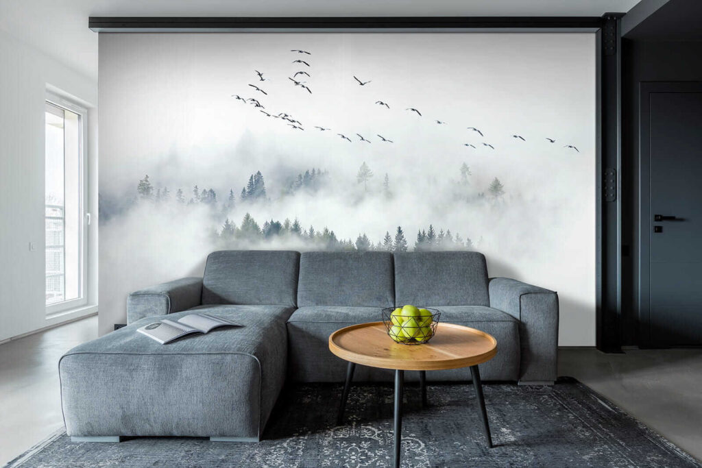 Bos tussen witte wolken — interieur 4
