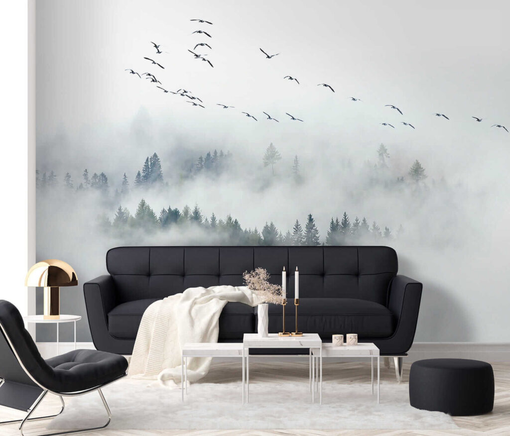 Bos tussen witte wolken — interieur 5