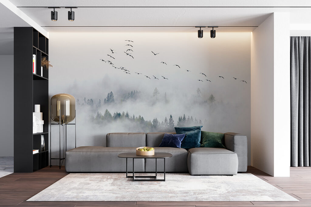 Bos tussen witte wolken — interieur 9