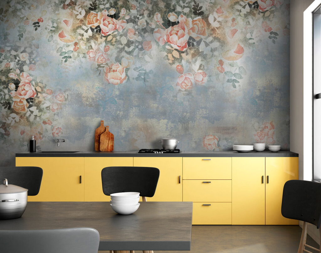 Rozen rond een verfwaas — interieur 7
