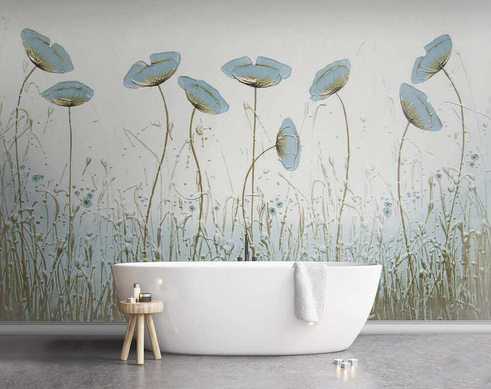Schilderij van bloemen in een veld — interieur 7