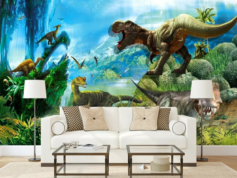 Dinosaurussen in blauwe jungle — interieur 1
