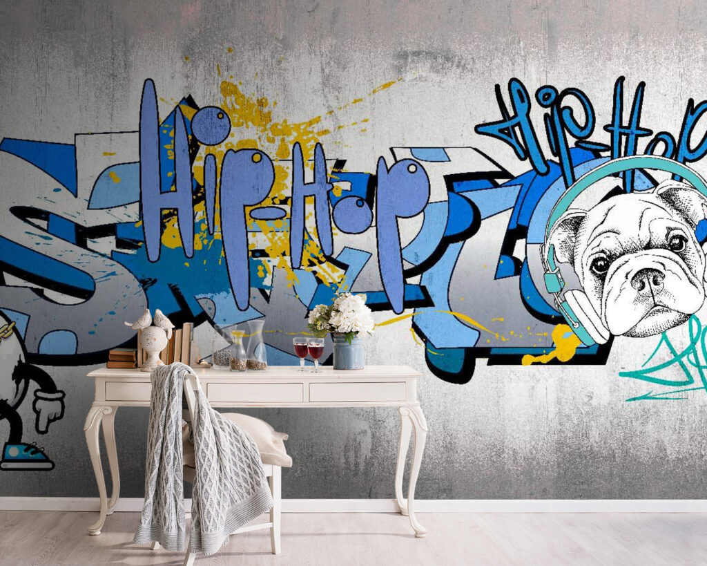 Straatletters met cartoonfiguren — interieur 1
