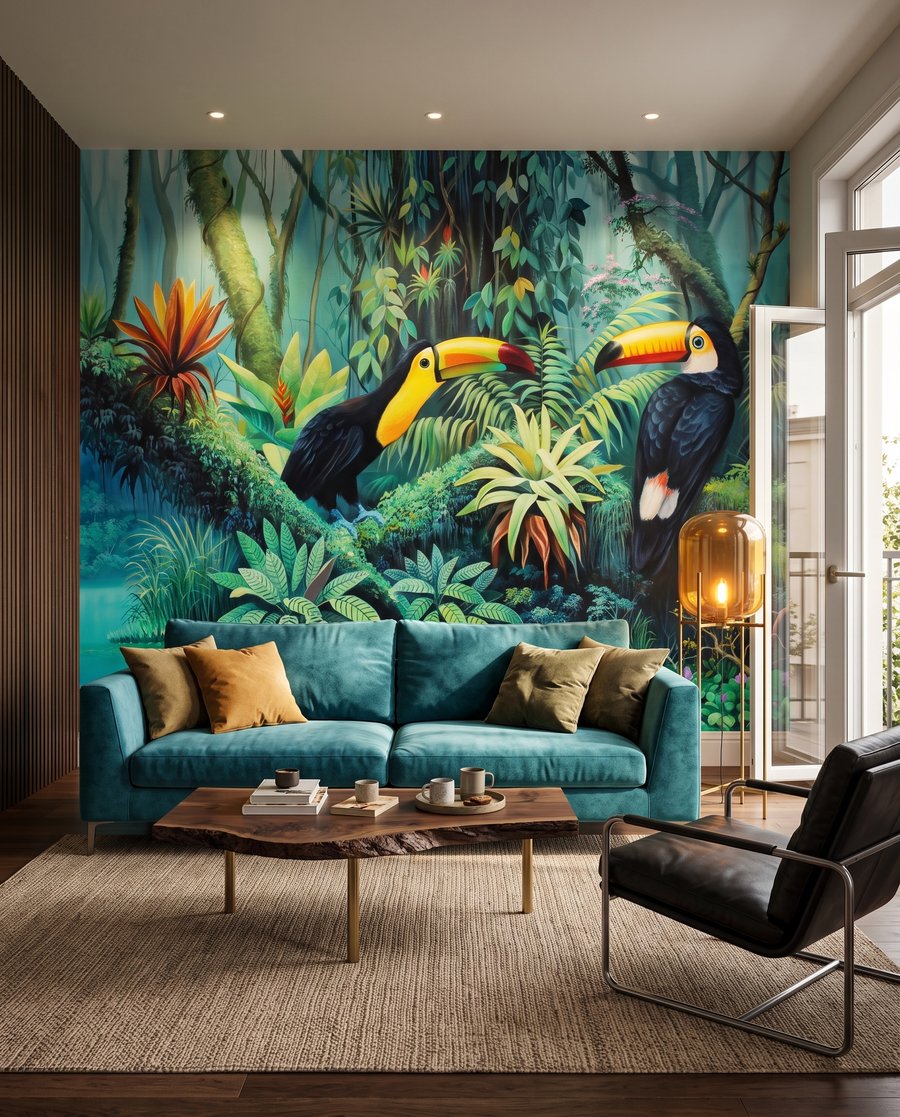 Toekans aan tropisch water — interieur 3