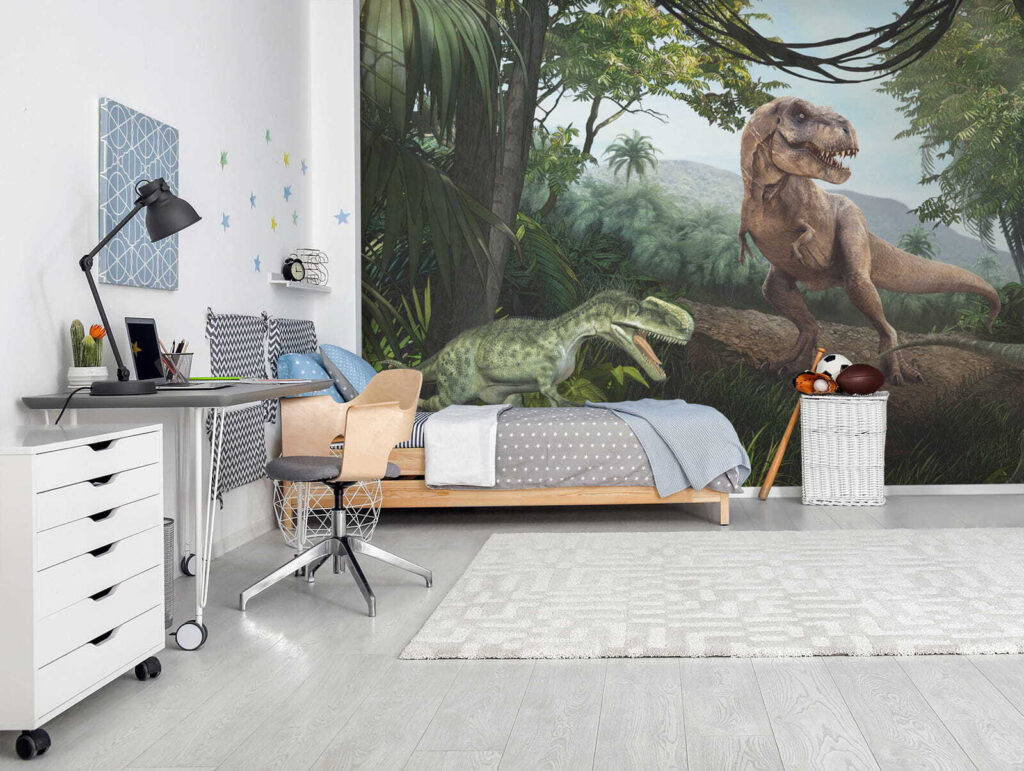 Dinosaurussen op een bosrots — interieur 3