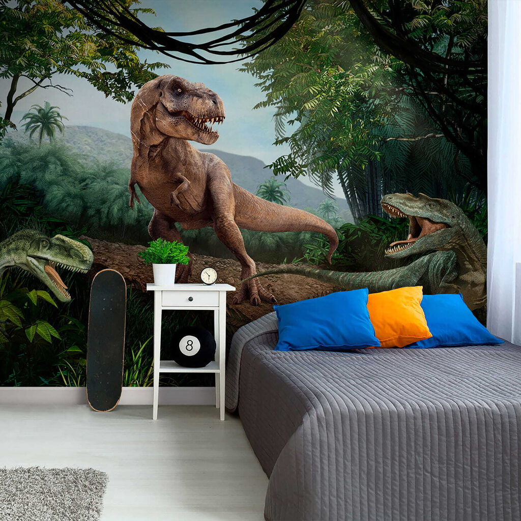 Dinosaurussen op een bosrots — interieur 5