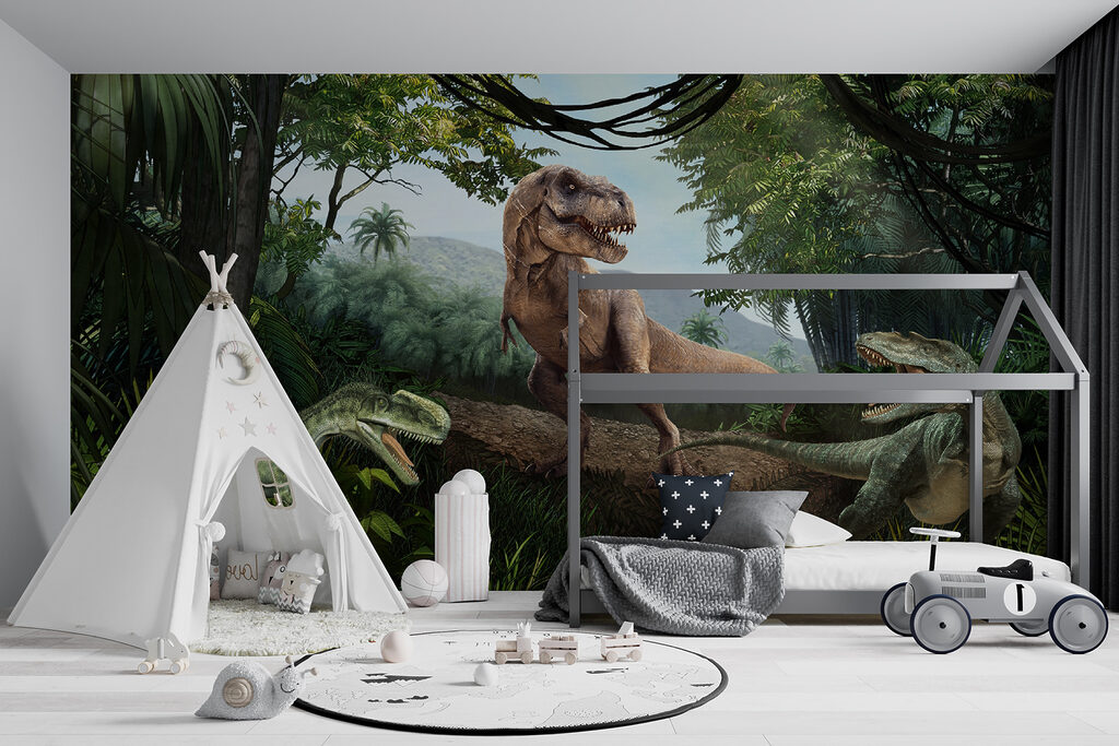 Dinosaurussen op een bosrots — interieur 6
