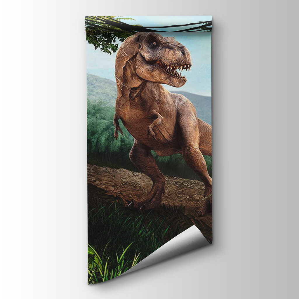 Dinosaurussen op een bosrots — productweergave