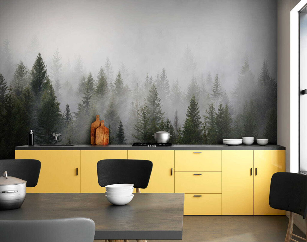 Dennen aan een mistgrens — interieur 6