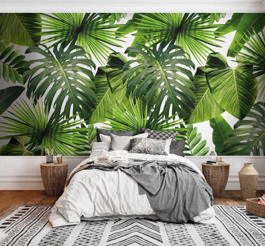 Bladeren in helder lentegroen — interieur 3