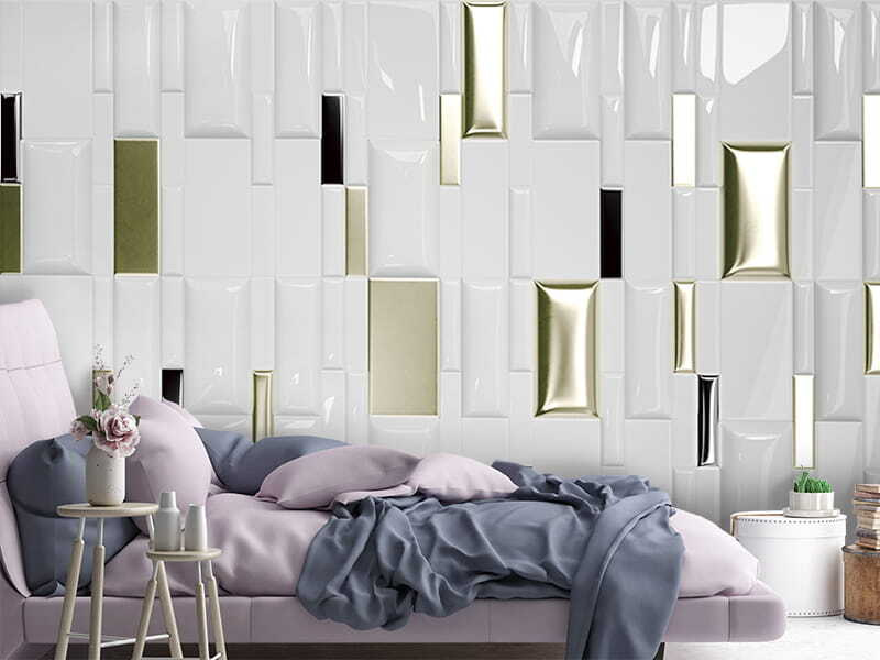 Rechthoeken met glanzende nissen — interieur 2
