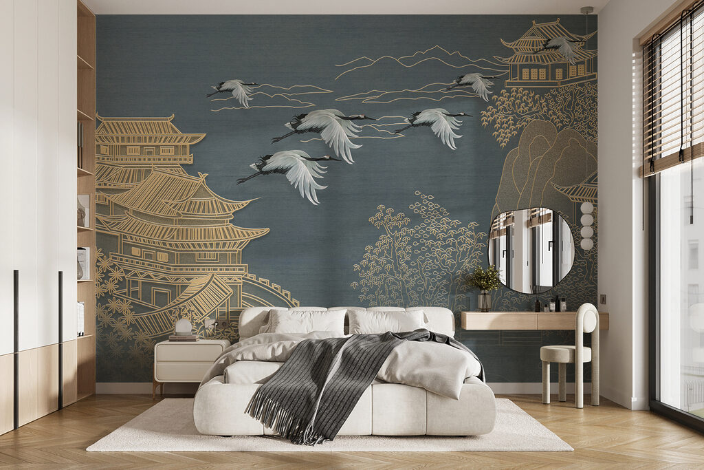 Kraanvogels tussen gouden pagoden — interieur 11