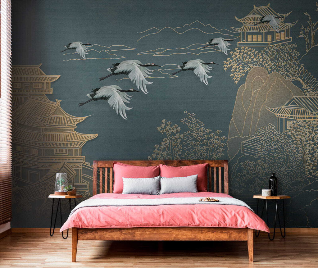 Kraanvogels tussen gouden pagoden — interieur 5