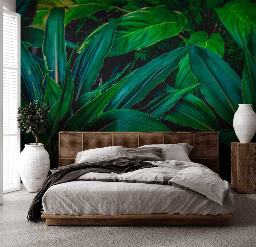 Diepgroene bladeren dicht opeen — interieur 2