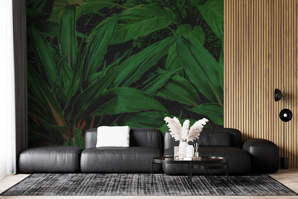 Diepgroene bladeren dicht opeen — interieur 10
