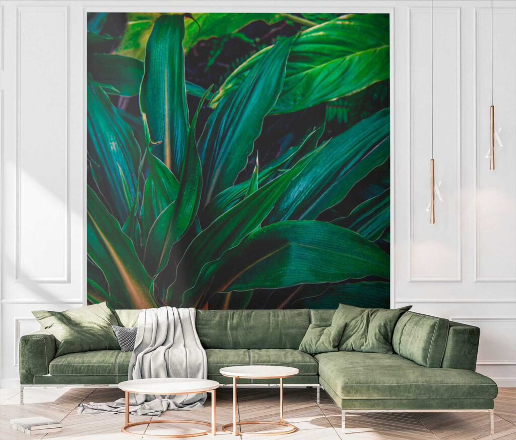 Diepgroene bladeren dicht opeen — interieur 7