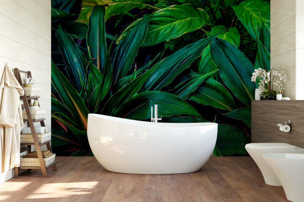 Diepgroene bladeren dicht opeen — interieur 1