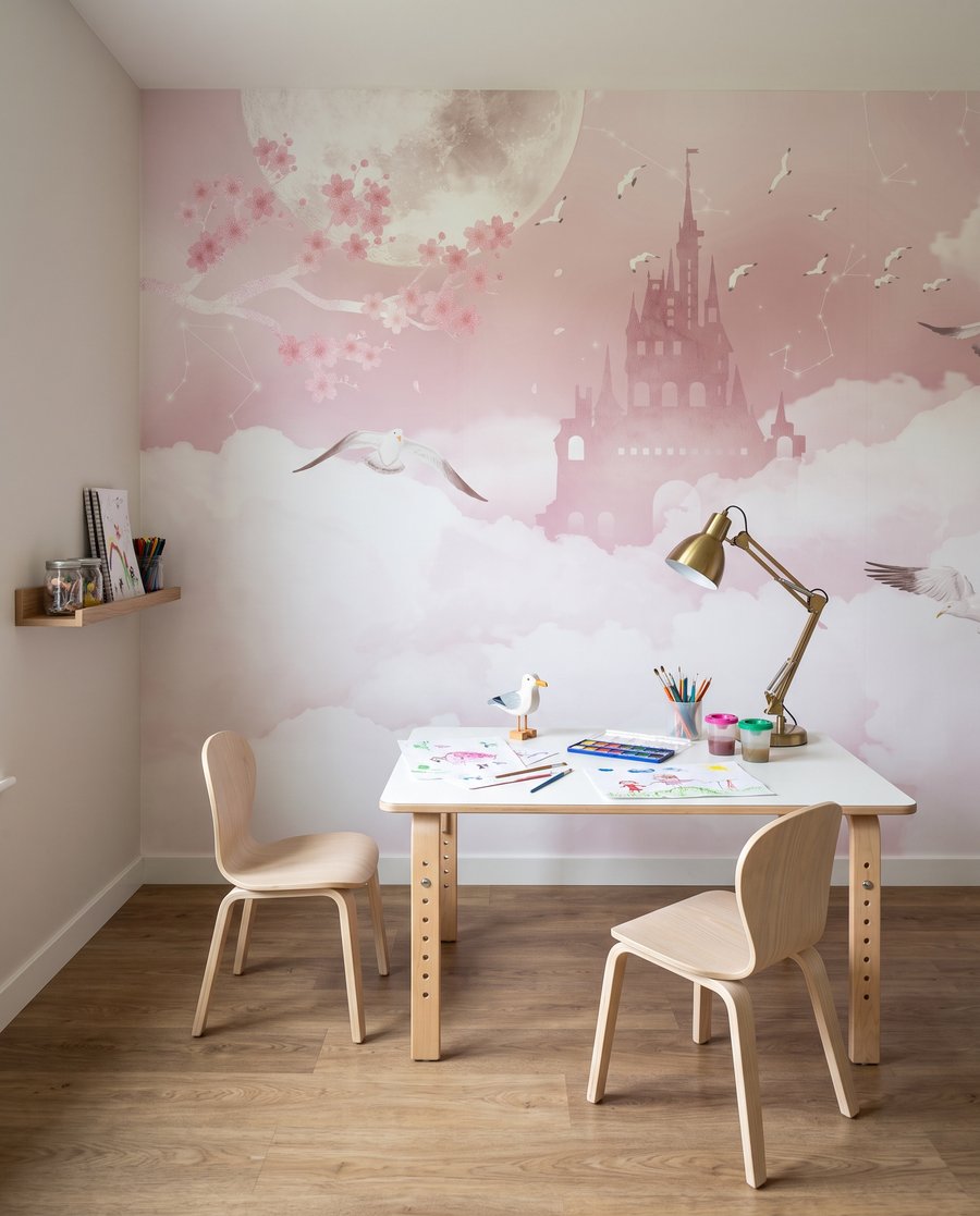 Kasteel tussen roze wolken — interieur 4