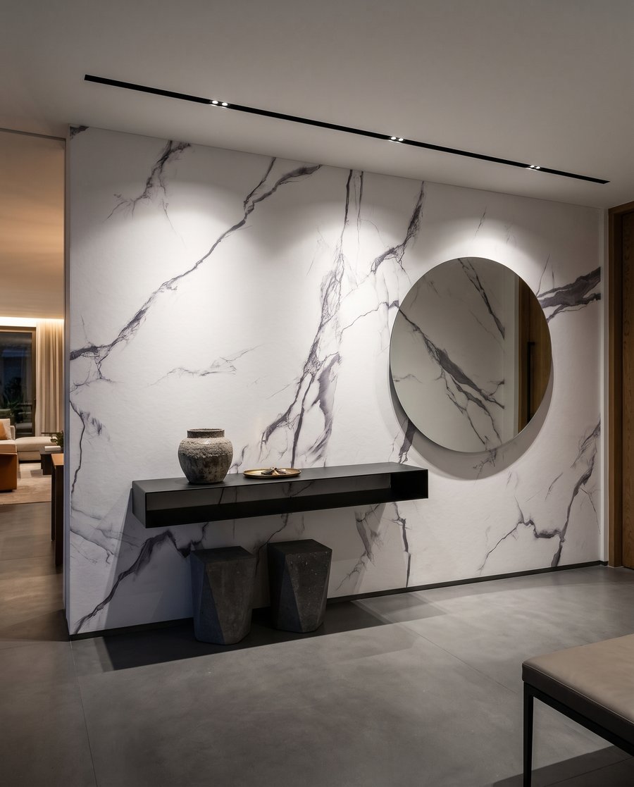 Vertakkende aders over kleur — interieur 4
