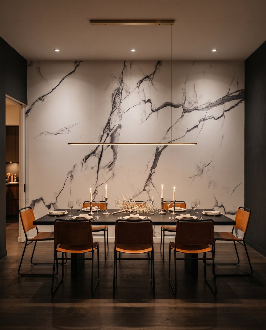 Vertakkende aders over kleur — interieur 5