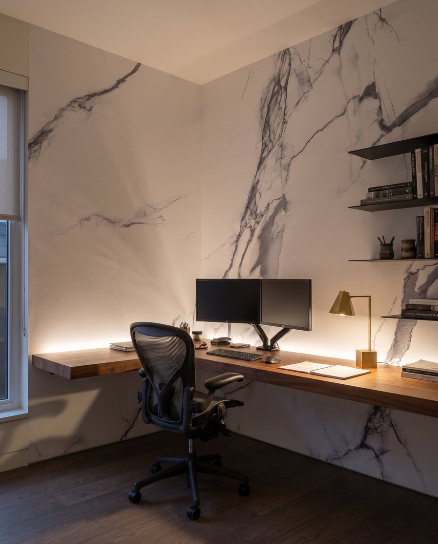 Vertakkende aders over kleur — interieur 6