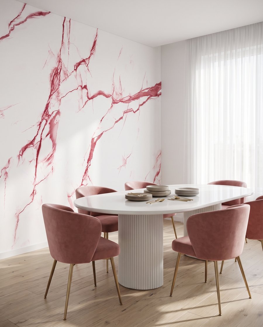 Vertakkende aders over kleur — interieur 6