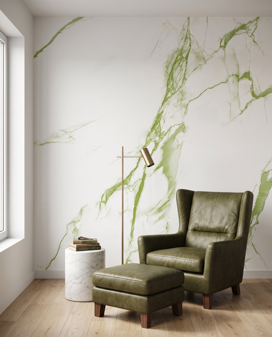 Vertakkende aders over kleur — interieur 3