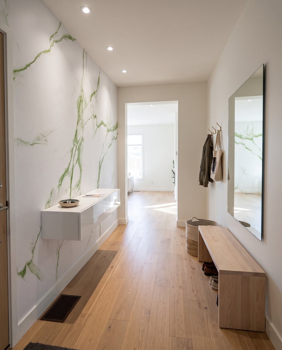 Vertakkende aders over kleur — interieur 4
