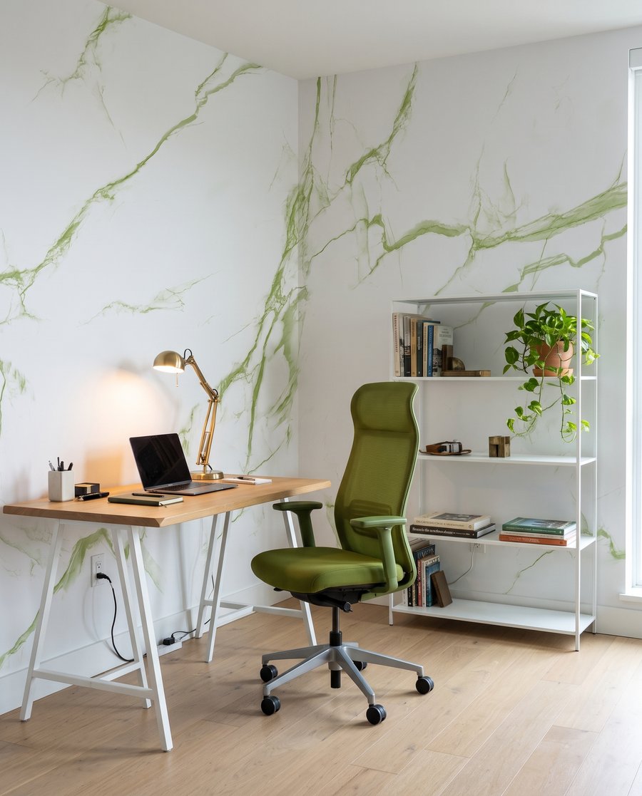 Vertakkende aders over kleur — interieur 6