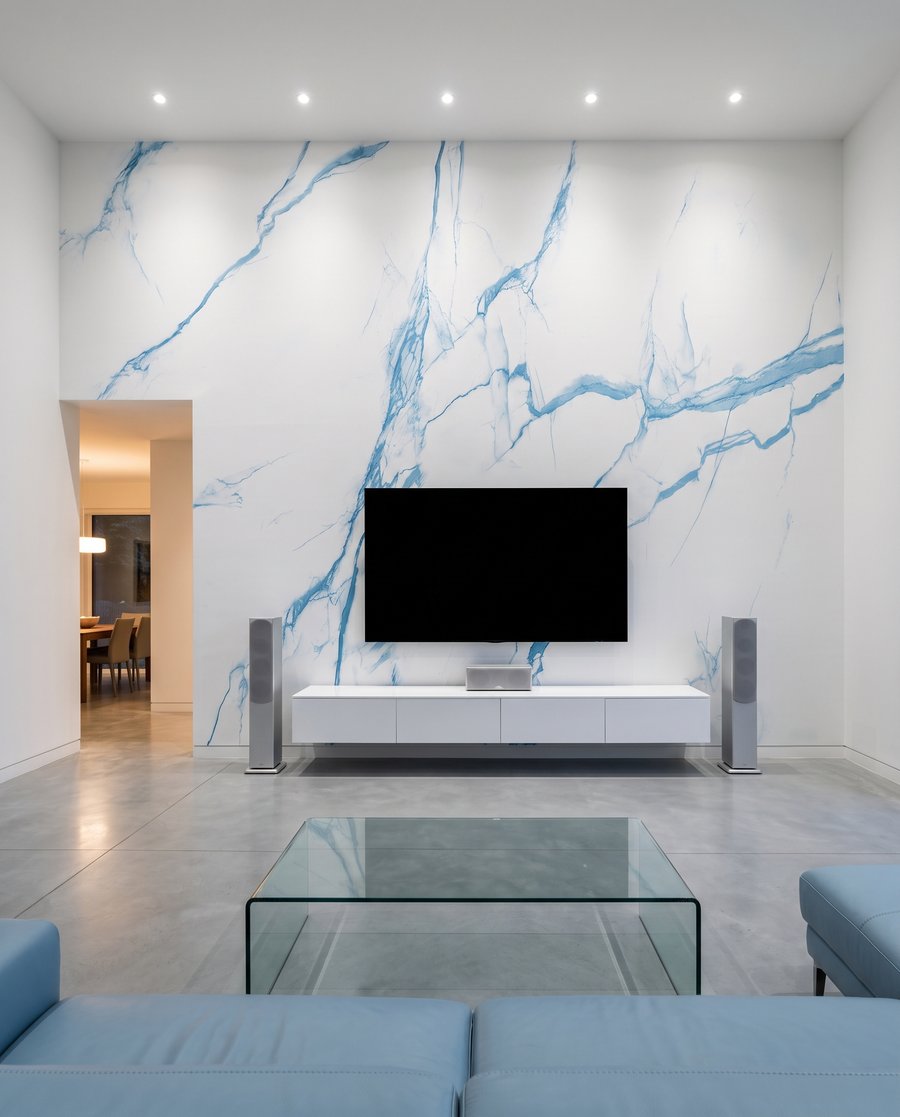 Vertakkende aders over kleur — interieur 1