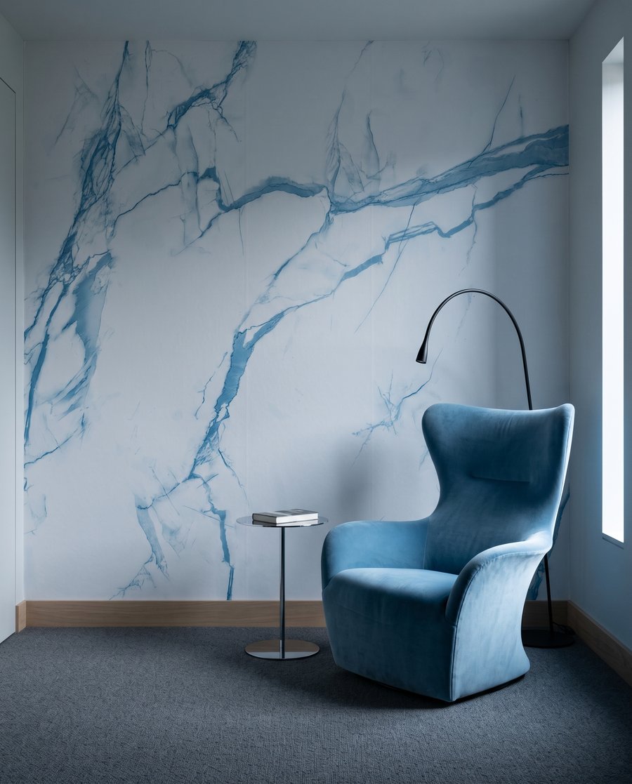 Vertakkende aders over kleur — interieur 3