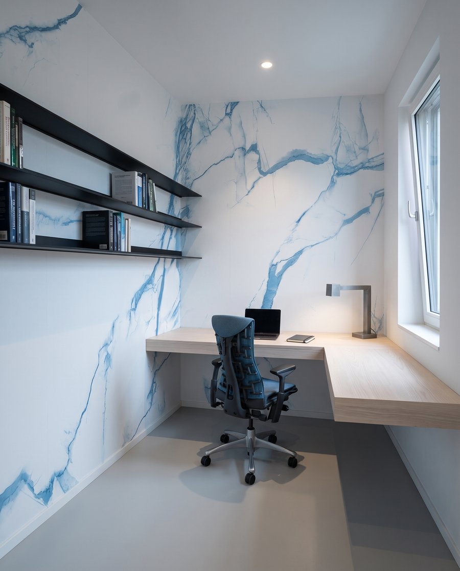 Vertakkende aders over kleur — interieur 6