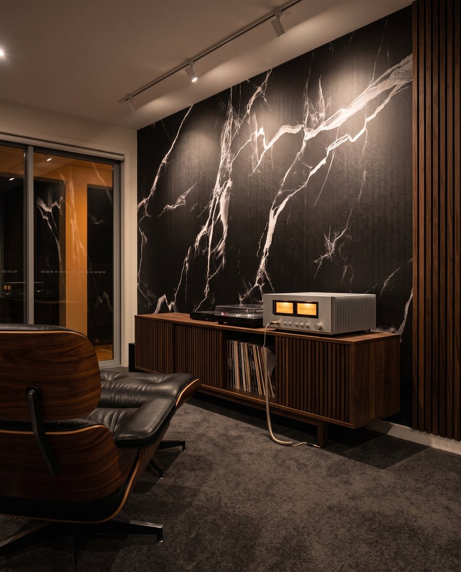 Vertakkende aders over kleur — interieur 1