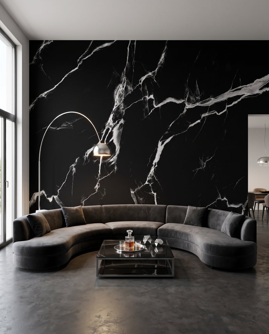 Vertakkende aders over kleur — interieur 3