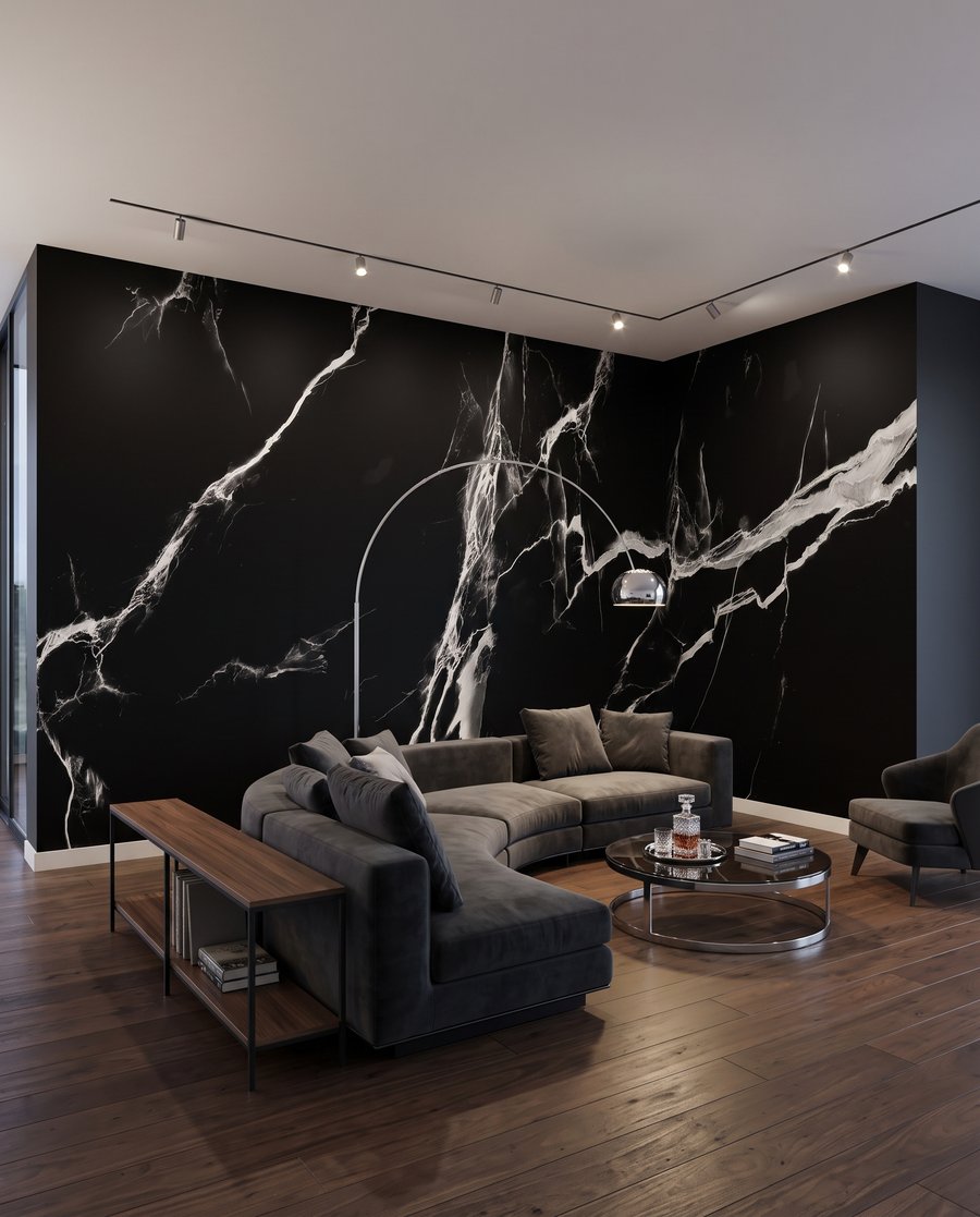 Vertakkende aders over kleur — interieur 4
